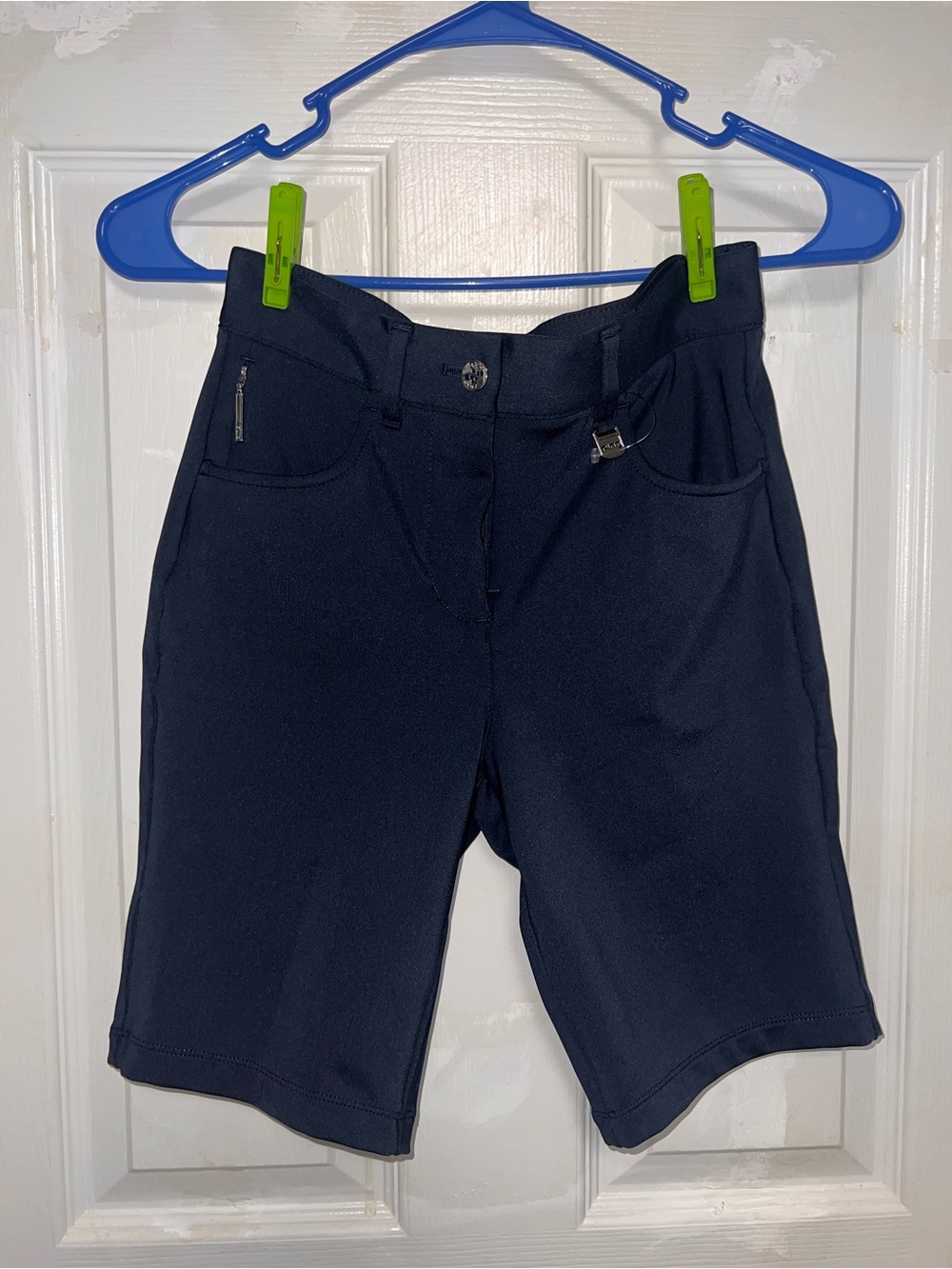 Ping Navy Bermuda Shorts with Front Pockets